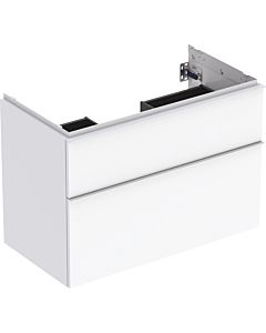 iCon Geberit vasque 502305011 88,8x61,5x47,6cm, 2 tiroirs, blanc / laqué brillant