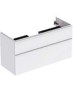 Geberit iCon vanity unit 502306013 118.4x61.5x47.6cm, 2 drawers, matt white / matt white handle