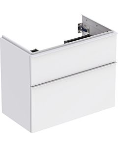 Geberit iCon sous lavabo 502308013 74x61,5x41,6cm, 2 tiroirs, blanc mat, blanc mat poignée