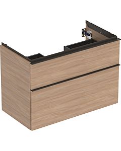 Geberit iCon vanity unit 502305JH1 88.8x61.5x47.6cm, 2 drawers, oak / handle lava matt