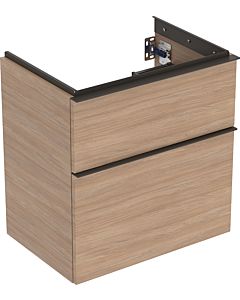 Geberit iCon unit 502307JH1 59.2x61.5x41.6cm, 2 drawers, oak, matt lava handle