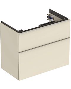 Geberit iCon unit 502308JL1 74x61.5x41.6cm, 2 drawers, sand high gloss, handle sant matt