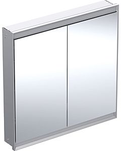 Geberit One mirror cabinet 505803001 90 x 90 x 15cm, anodised aluminum, with ComfortLight, 2 doors