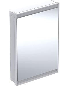 Geberit One armoire à miroir 505801002 60x90x15cm, avec ComfortLight, porte 2000 , charnières à droite, blanc / aluminium thermolaqué
