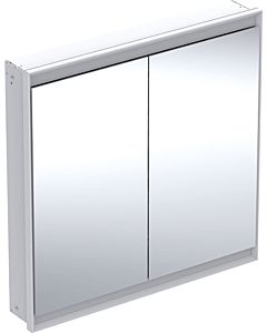 Geberit One armoire à glace 505803002 90 x 90 x 15 cm, blanc / aluminium thermolaqué, avec ComfortLight, 2 portes