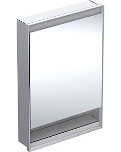 Geberit One armoire à miroir 505821001 60x90x15cm, avec niche, porte 2000 , charnières à droite, aluminium anodisé