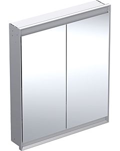 Geberit One mirror cabinet 505802001 75 x 90 x 15 cm, anodised aluminum, with ComfortLight, 2 doors
