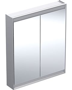 Geberit One Spiegelschrank 505812001 75 x 90 x 15 cm, Aluminium eloxiert, mit ComfortLight, 2 Türen