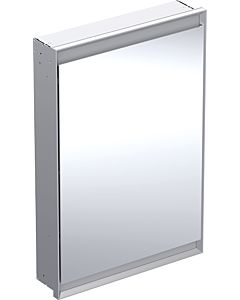 Geberit One mirror cabinet 505800001 60x90x15cm, with ComfortLight, 2000 door, left hinged, anodized aluminum