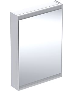 Geberit One mirror cabinet 505810002 60x90x15cm, with ComfortLight, 2000 door, hinged left, white/aluminium powder-coated
