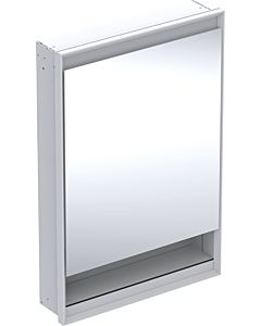 Geberit One Spiegelschrank 505820002 60x90x15cm, mit Nische, 1 Tür, Anschlag links, weiß/Aluminium pulverbeschichtet