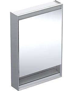 Geberit One armoire à miroir 505830001 60x90x15cm, avec niche, porte 2000 , charnière à gauche, aluminium anodisé