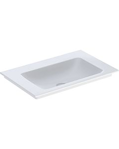Geberit One vasque à poser 505011012 75 cm, sans trou pour robinet ni trop-plein, blanc KeraTect