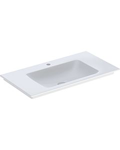 Geberit One furniture washbasin 505010013 90 cm, center tap hole, without overflow, white KeraTect