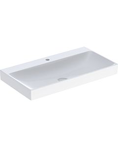 Geberit One lavabo 505020013 90 cm, trou central pour robinetterie, sans trop-plein, blanc KeraTect