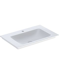 Geberit One washbasin 505010012 75 cm, center tap hole, without overflow, white KeraTect