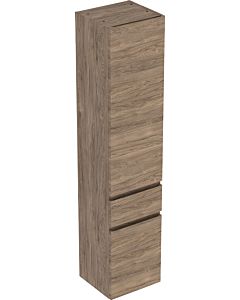 Geberit Renova Plan cabinet 501923JR1 39x180x36cm, 2 doors, 2000 drawer, walnut, foil structured
