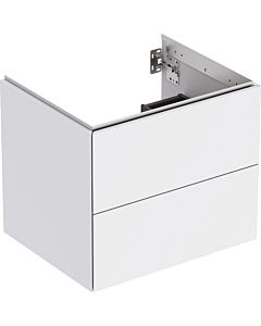 Geberit One sous lavabo 505261002 59,2 x 50,4 x 47 cm, blanc /laqué mat, 2 tiroirs