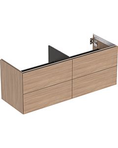 Geberit One unit 505266005 133.2x50.4x47cm, 4 drawers, oak/melamine wood structure