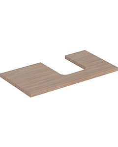 Geberit One 505313005 90 x 3 x 47 cm, oak/melamine wood structure, cut-out on the right