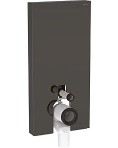 Geberit Monolith stand module WC 131003JK5 hauteur 101cm, vitre avant lave, côté aluminium noir chromé