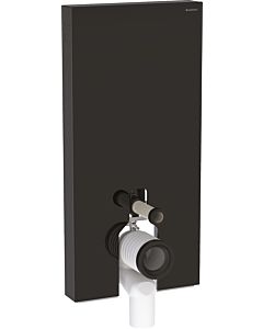 Geberit Monolith Stand-WC-Modul 131003SJ6 Bauhöhe 101cm, Front Glas schwarz, Seite aluminium schwarzchrom