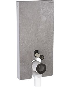 Geberit Monolith Stand-WC-Modul 131003JV5 Bauhöhe 101cm, Front betonoptik, Seite aluminium