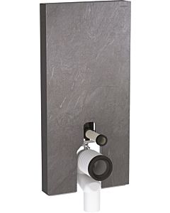 Geberit Monolith Stand-WC-Modul 131003005 Bauhöhe 101cm, Front schieferoptik, Seite aluminium schwarzchrom