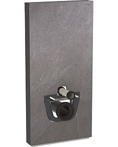 Geberit Monolith Wand-WC-Modul 131222005 Bauhöhe 101cm, Front schieferoptik, Seite aluminium schwarzchrom