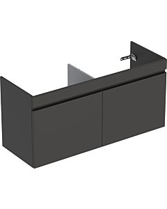 Geberit Renova Plan meuble double vasque 501912JK1 122,6x60,6x44, 6cm, 2 tiroirs, lave, laqué mat