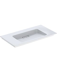 Geberit One furniture washbasin 505005001 90 cm, without tap hole and overflow, white KeraTect/cover white