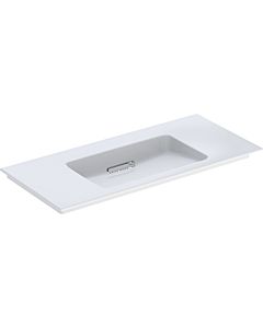 Geberit One furniture washbasin 505014001 105 cm, without tap hole and overflow, white KeraTect/cover white