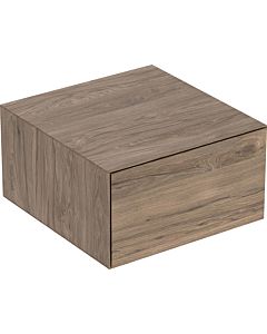 Geberit One side cabinet 505078006 45x24.5x47cm, 2000 drawers, walnut hickory/melamine wood structure