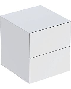 Geberit One armoire latérale 505077002 45x49,2x47cm, 2 tiroirs, blanc /laqué mat