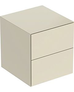 Geberit One side cabinet 505077004 45x49.2x47cm, 2 drawers, sand-grey/high-gloss lacquered