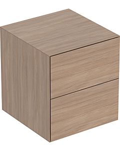 Geberit One side cabinet 505077005 45x49.2x47cm, 2 drawers, oak/melamine wood structure
