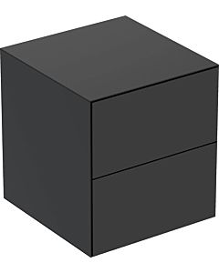 Geberit One side cabinet 505077008 45x49.2x47cm, 2 drawers, matt black