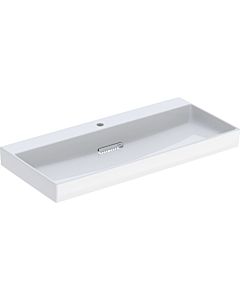 Geberit One washbasin 505046001 105 cm, with central tap hole, without overflow, white KeraTect/cover white