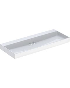 Geberit One washbasin 505047001 120 cm, without tap hole and overflow, white KeraTect/cover white