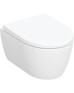 Geberit iCon washdown WC set 502381001 36x49cm, projection raccourcie, forme fermée, sans rebord, avec siège WC , blanc