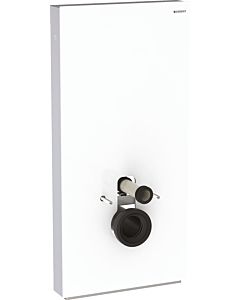 Geberit Monolith Wand-WC-Modul 131222SI5 Bauhöhe 101 cm, mit Anschlussstutzen weiß, Glas weiß