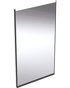 Geberit Option Plus Square light mirror 502780141 40 x 70 cm, matt black/anodised aluminium, direct/indirect lighting