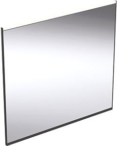 Geberit Option Plus Square light mirror 502782141 75 x 70 cm, matt black/anodised aluminium, direct/indirect lighting
