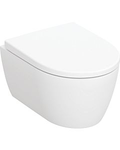 Geberit iCon Wand-WC mit WC Sitz 502381JT1 36x49cm, verkürzte Ausladung, geschlossene Form, rimfree, weiß-matt