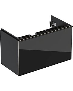 Keramag Acanto Waschtischunterschrank 500612161 89x53,5x47,6 cm, Glas schwarz - schwarz matt