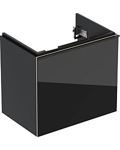 Keramag Acanto Waschtischunterschrank 500614161 Compact,59,5x53,5x41,6cm,Glas schwarz-schwarz matt