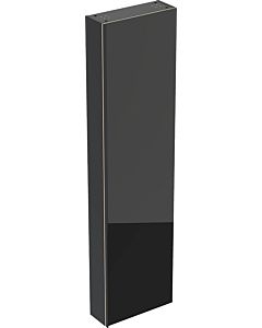 Keramag Acanto Hochschrank 500637161 45x173x17,4cm, Glas schwarz - schwarz matt