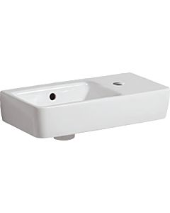 Geberit lavabo Renova Compact 276250600 blanc, KeraTect, 50x25cm, étagère à droite