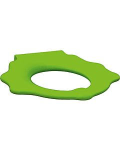 Geberit Bambini WC seat ring 573371000 with support function, turtle design, yellow-green