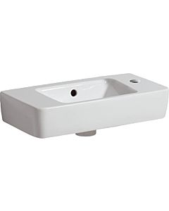 Geberit lavabo Renova Compact 276150600 blanc, KeraTect, 50 x 25 cm, avec trou à droite